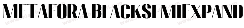 METAFORA BlackSemiExpanded字体转换